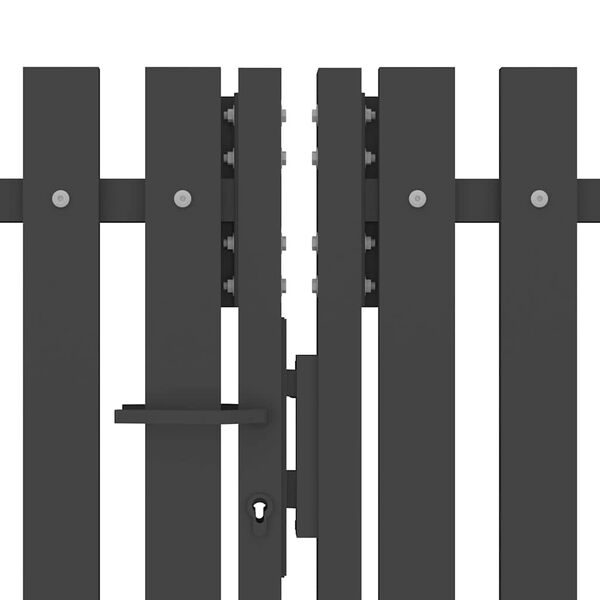 vidaXL havehegnsl&aring;ge st&aring;l 400x75 cm antracitgr&aring;