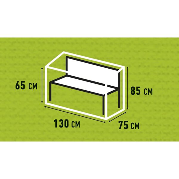 Madison overtr&aelig;k til haveb&aelig;nk 130x75x65 cm gr&aring;