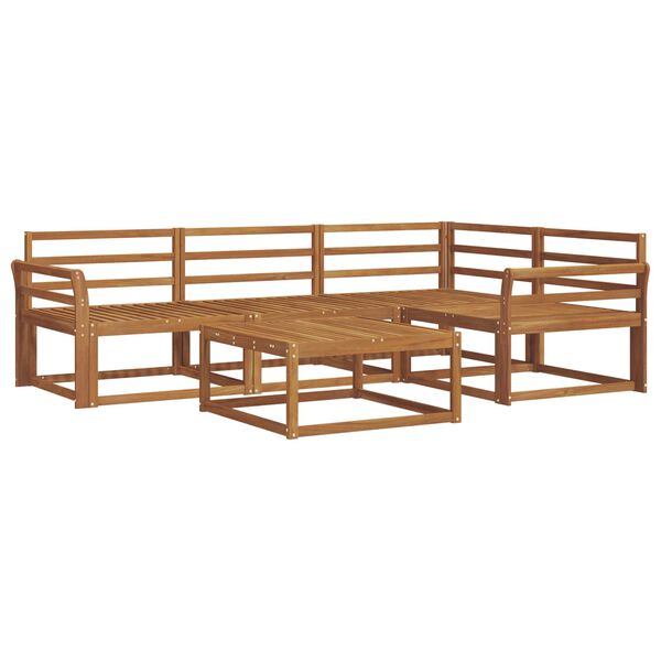 vidaXL Udend&oslash;rs sofagruppe 5 pcs Naturfarvet Massivt Akacietr&aelig;