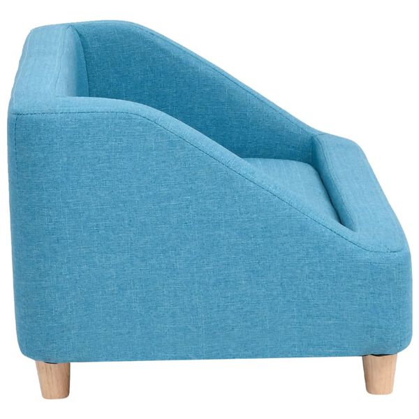 vidaXL hundesofa 85x50x39 cm linned turkis