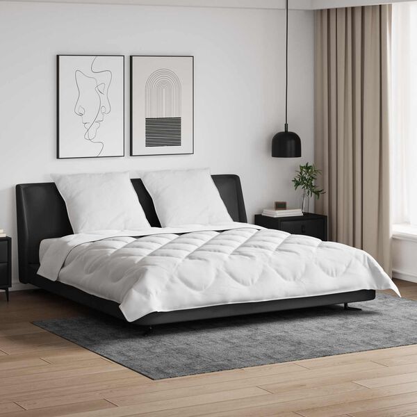 vidaXL &Aring;rs tid dyne med pude 3 pcs Hvid Microfiber