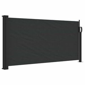 vidaXL sidemarkise 100x300 cm sammenrullelig sort