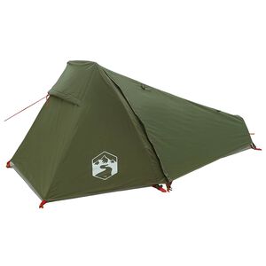 vidaXL Tunneltelt 215 x 100 x 90 cm Olivengr&oslash;n Polyester og St&aring;l
