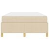 vidaXL Box spring seng med madras Hvid og Creme 120 x 190 cm Polyester