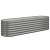 vidaXL plantekasse 152x40x36 cm galvaniseret st&aring;l gr&aring;