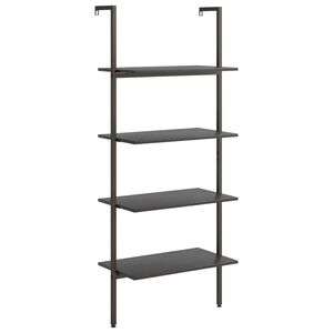 vidaXL stigereol med 4 hylder 64x35x152,5 cm sort