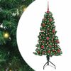 vidaXL Hj&oslash;rne Kunstigt Juletr&aelig; med 150 LED'er Gr&oslash;n 150 cm PVC og metal