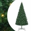 vidaXL Juletr&aelig; Med dekorative strenglamper Gr&oslash;n 400 cm PVC