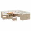 vidaXL Havesofa S&aelig;t 13 stk. Beige og creme polyrattan