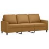 vidaXL 3-personers sofa 180 cm fl&oslash;jl brun