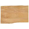 vidaXL bordplade 60x40x2,5 cm naturlig kant massivt mangotr&aelig;