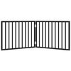 vidaXL hundegitter foldbart 2 paneler sort 160 cm poppeltræ