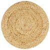 vidaXL dækkeservietter 4 stk. rund 38 cm jute naturfarvet
