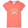 T-shirt til b&oslash;rn str. 116 koralfarvet