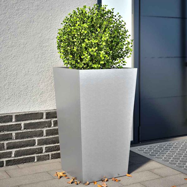 vidaXL plantekrukker 2 stk. 45x45x75 cm galvaniseret st&aring;l