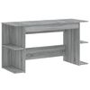 vidaXL skrivebord 140x50x75 cm konstrueret tr&aelig; gr&aring; sonoma-eg