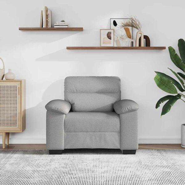 vidaXL sofastol 100x81x84 cm stof skygr&aring;