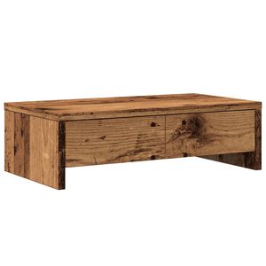 vidaXL sk&aelig;rmholder med skuffer 50x27x15 cm konstrueret tr&aelig; gammelt tr&aelig;