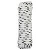 vidaXL B&aring;dsnor 10 mm 12 m Hvid og sort Polyester