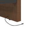 vidaXL daybed med madras og USB 90x200 cm stof brun