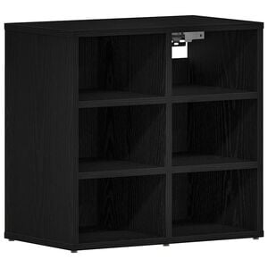 vidaXL Sko skab 52 x 30 x 50,5 cm Konstrueret tr&aelig; Sort eg