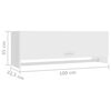 vidaXL garderobeskab 100x32,5x35 cm konstrueret tr&aelig; hvid