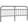 vidaXL udskiftningsgavl 193 cm metal sort