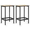 vidaXL Barb&aelig;nk 2 stk. Sonoma-eg 40 x 32 x 64 cm Konstrueret tr&aelig;