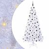 vidaXL Kunstigt juletr&aelig; med 300 LED'er Hvid 240 cm PVC og St&aring;l