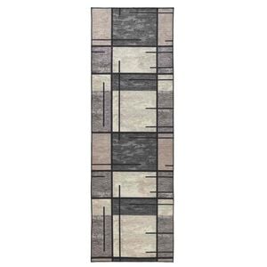 vidaXL T&aelig;ppe Runner LESAKA Brun 50 x 100 cm Diamantvelour