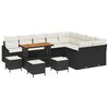 vidaXL Havesofa S&aelig;t 13 stk. 8-Antal s&aelig;der Sort Poly rattan