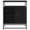 vidaXL Sideboard Sort eg 69 x 35 x 80 cm Konstrueret tr&aelig;