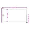 vidaXL sammenrullelig sidemarkise til terrassen 140 x 300 cm sort