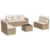 vidaXL sofas&aelig;t til haven 8 dele med hynder polyrattan beige