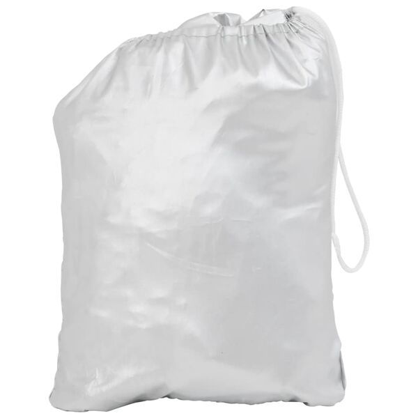 vidaXL halvt bilovertr&aelig;k med kroge str. XL s&oslash;lv