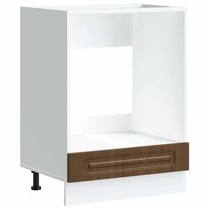 vidaXL ovnskab Kalmar konstrueret træ brun egetræsfarve