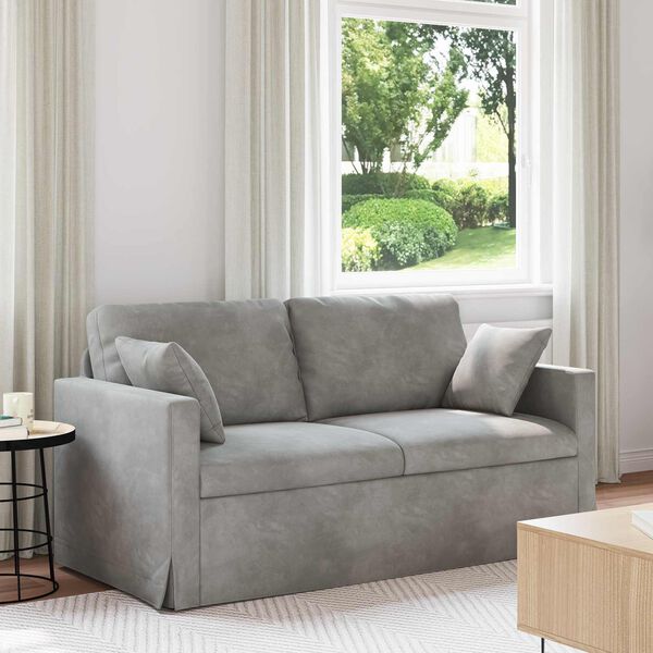vidaXL Sofa Lysegr&aring; Samlede dimensioner: 158 x 78 x 80 cm (B x D x H)