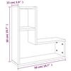 vidaXL v&aelig;ghylder 2 stk. 50x15x50 cm konstrueret tr&aelig; gr&aring; sonoma-eg