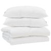 vidaXL Sommer dyne med pude 3 stk. Hvid Mikrofiber
