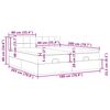 vidaXL osmannisk sengeramme med madrasser 180x200 cm stof cremefarvet