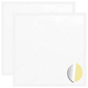 vidaXL Klisterm&aelig;rke 2 stk. Hvid &Oslash; 20 x 0,5 mm Papir