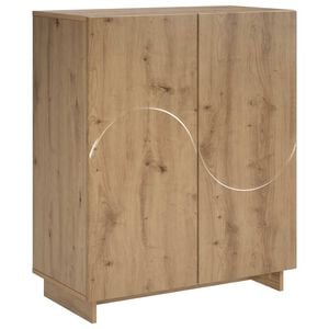 vidaXL Skoskab 73 x 38 x 87,5 cm Konstrueret tr&aelig; Artisan-eg