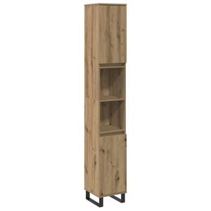 vidaXL badev&aelig;relsesskab 30x30x190 cm konstrueret tr&aelig; kunsteg