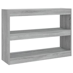 vidaXL bogreol/rumdeler 100x30x72 cm gr&aring; sonoma-eg
