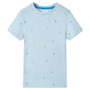 vidaXL T-shirt til b&oslash;rn str. 104 lysebl&aring;