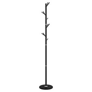 vidaXL stumtjener 175 cm pulverlakeret jern sort
