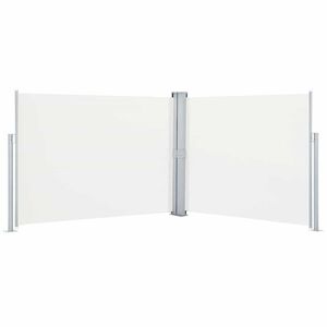 vidaXL sammenrullelig sidemarkise 140 x 1000 cm cremefarvet