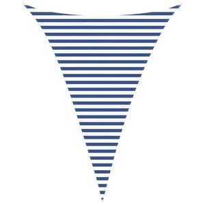 vidaXL Solskygge sejl Bl&aring; og Hvid 3 x 4 x 4 m 100% polyester Oxford