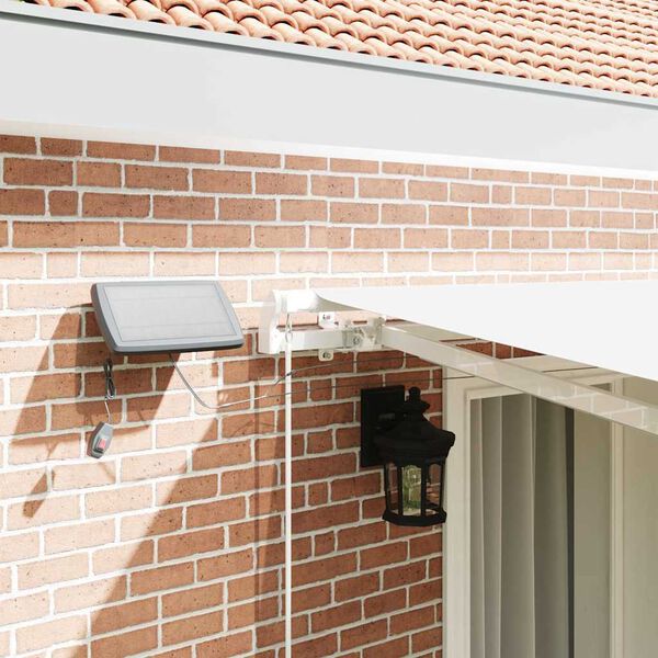 vidaXL Utrækkelig Markise Hvid 400 × 300 cm Stof og stål