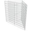 vidaXL gabion-højbed 75x75x50 cm galvaniseret stål